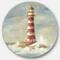 Designart - Ocean Lighthouse - Nautical & Coastal Metal Circle Wall Art